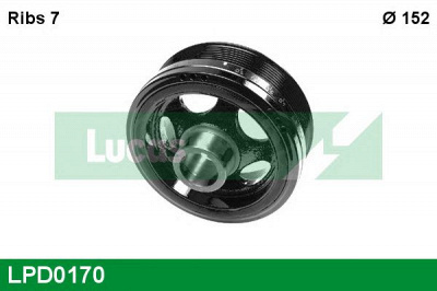 LUCAS ENGINE DRIVE lpd0170 -  Ременный шкив, коленчатый вал